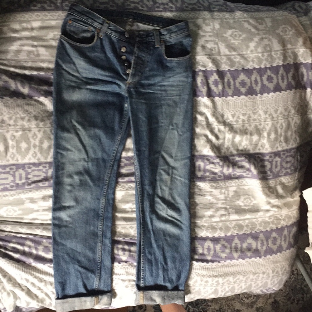 Denim mom jeans